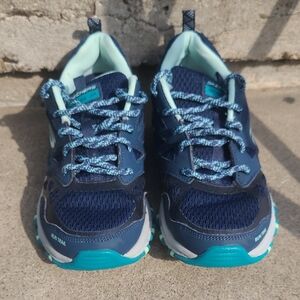 Skechers Navy and Teal Athletic Shoes